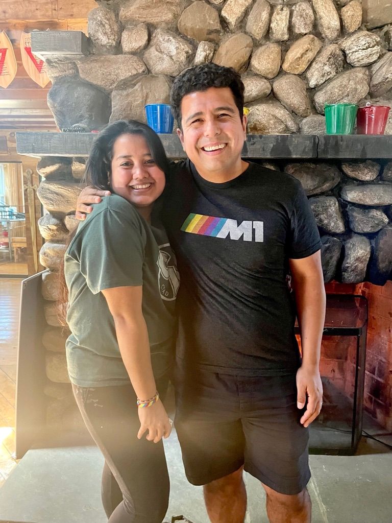 When Worlds Collide:  Meeting another Salvadoran at the summer camp I attended for 14 years.